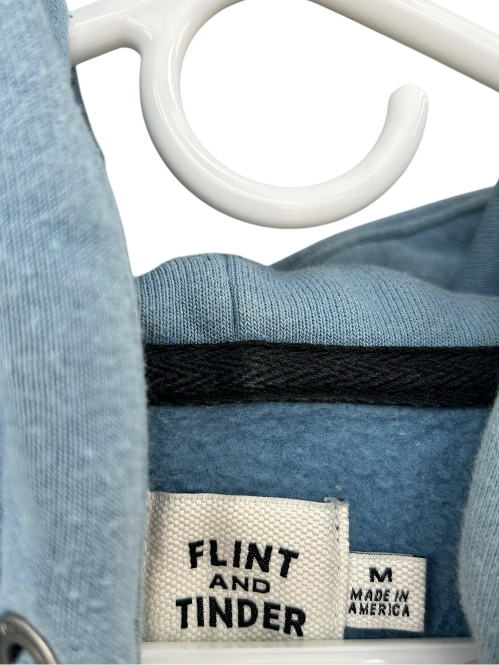 Flint and Tinder 10 Year Heavyweight Sweatshirt Hoodie - Size Mens Medium - Blue - Picture 7 of 8